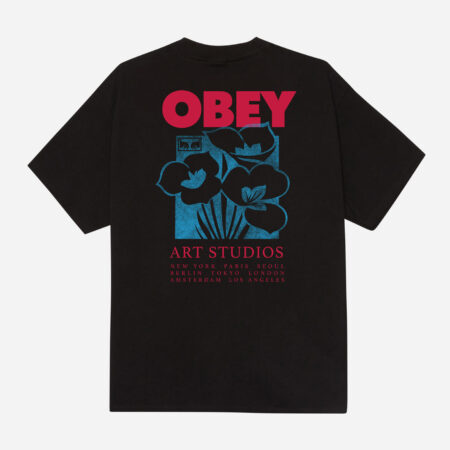 Obey Art Studio Flowers Classic Tee - Black Obey Art Studio Flowers Classic Tee - Black