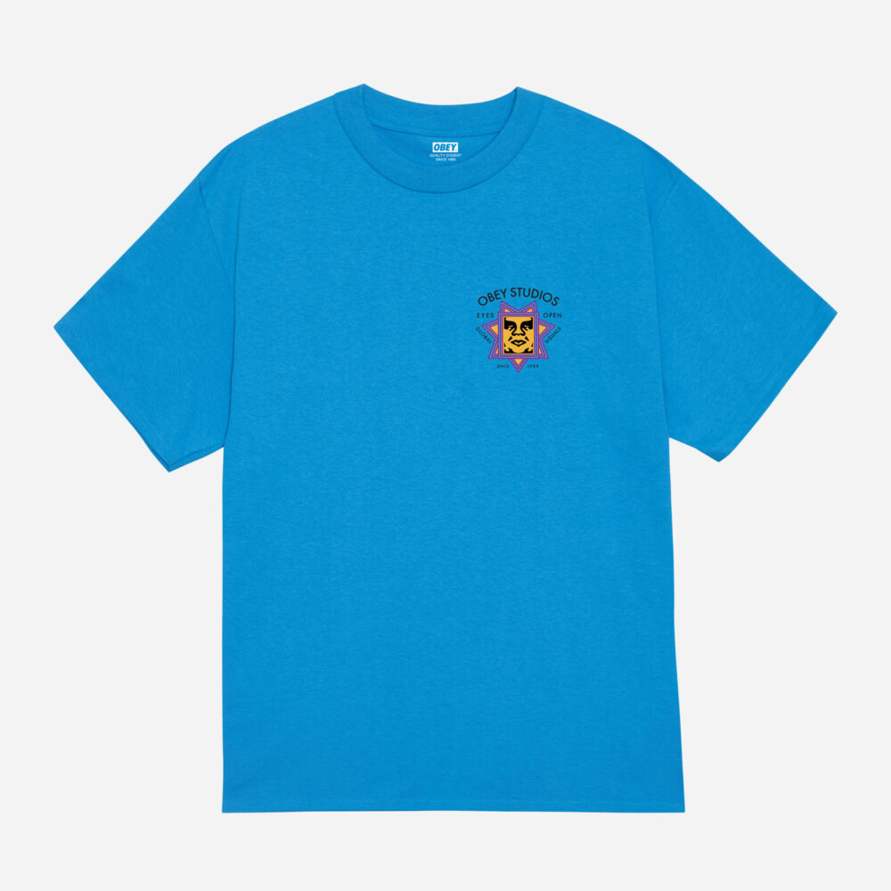 Obey Global Visuals Classic Tee - Azure Blue