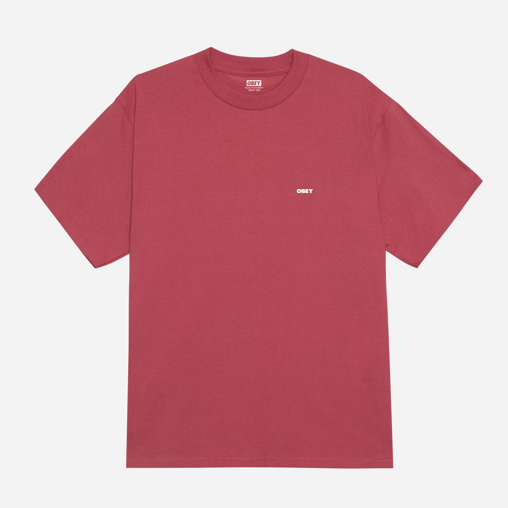 Obey Lisbon Icon Classic Tee - Mineral Red