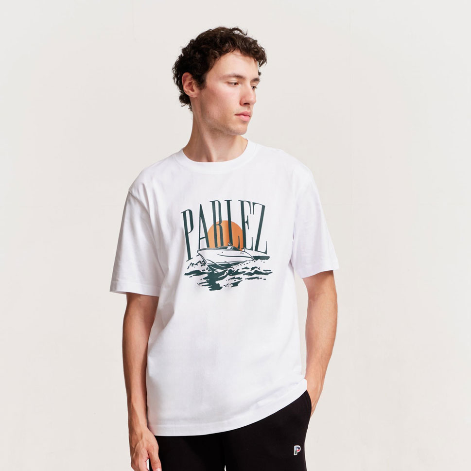 Parlez Vehi Tee - White