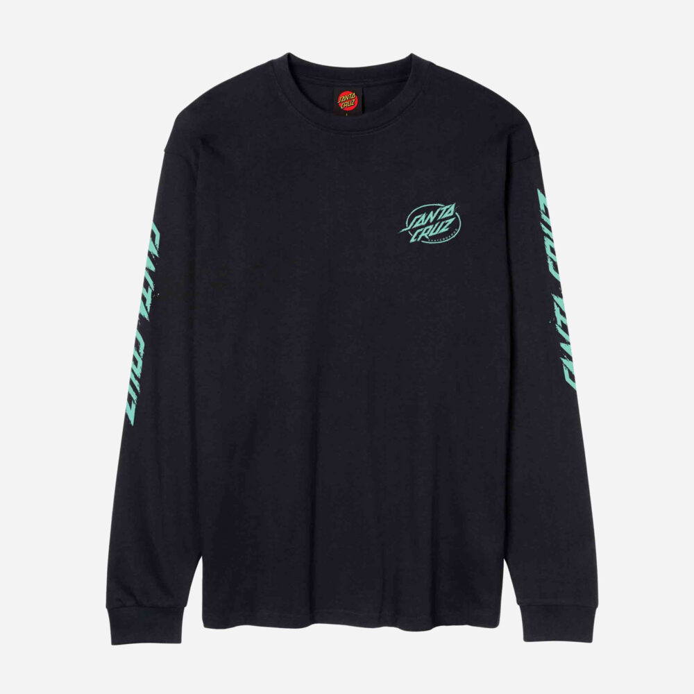 Santa Cruz Cyber Dot Long Sleeve Tee - Black