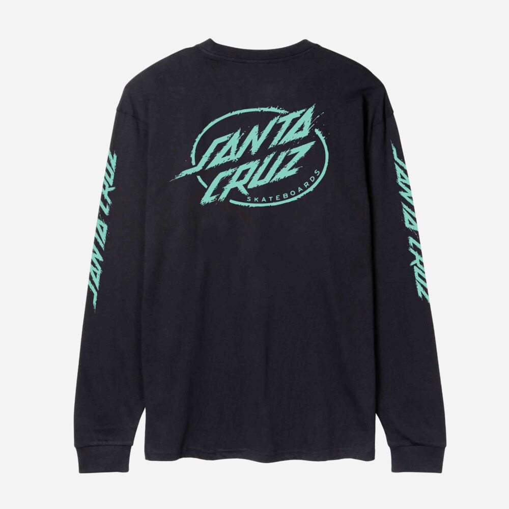 Santa Cruz Cyber Dot Long Sleeve Tee - Black