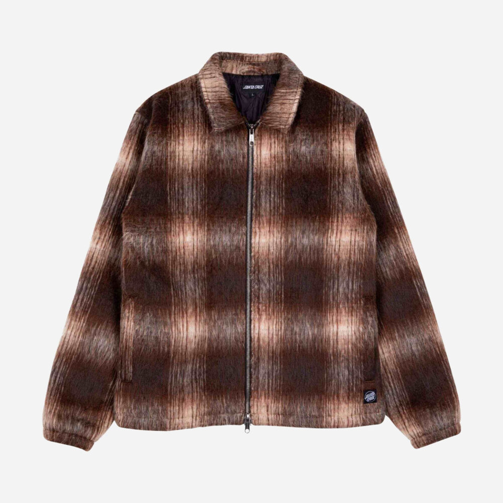 Santa Cruz Hideout Jacket - Brown Check Santa Cruz Hideout Jacket - Brown Check