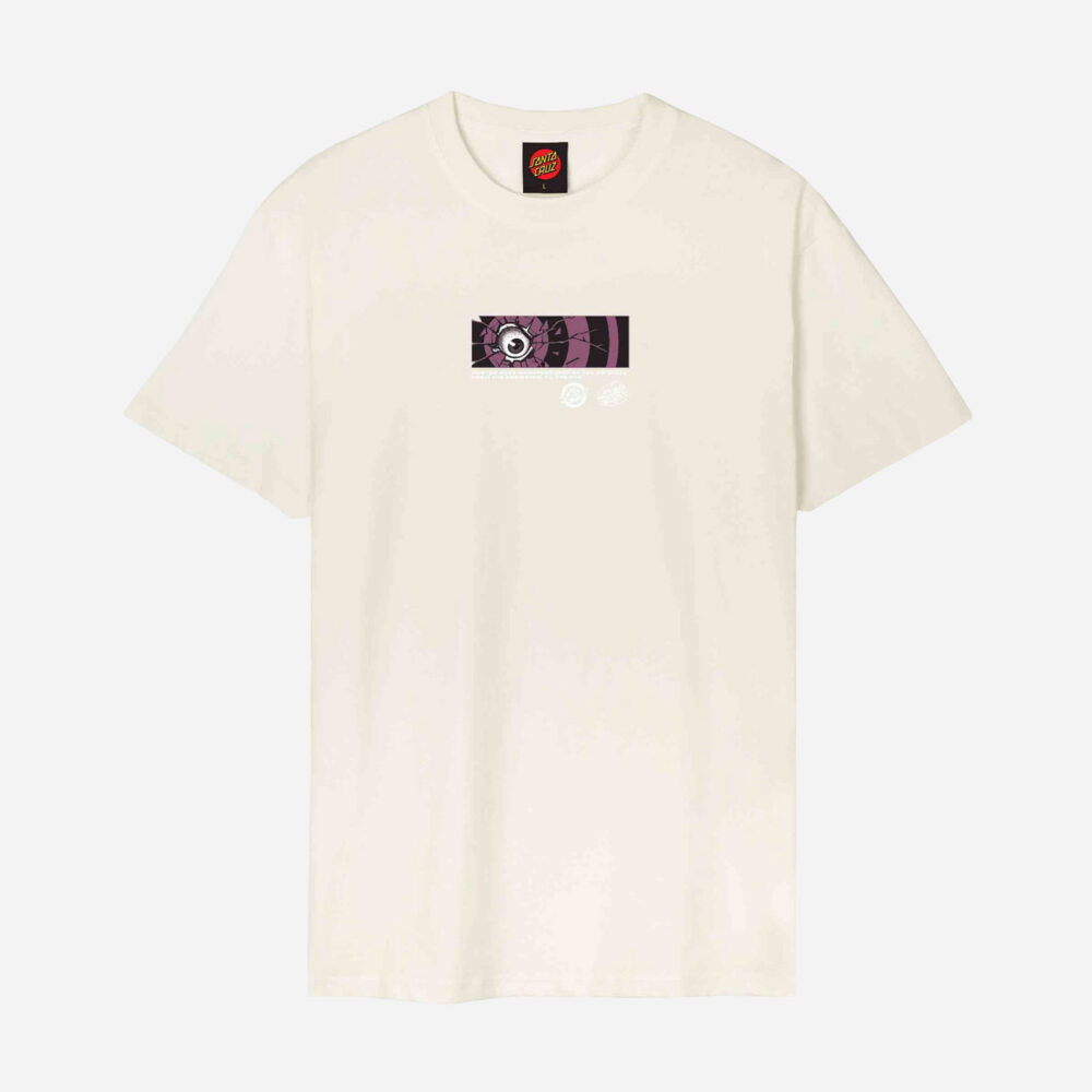 Santa Cruz Roskopp Dissect Strip Tee - Unbleached