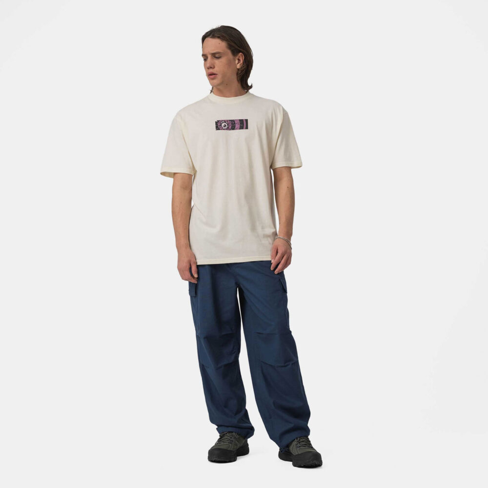 Santa Cruz Roskopp Dissect Strip Tee - Unbleached