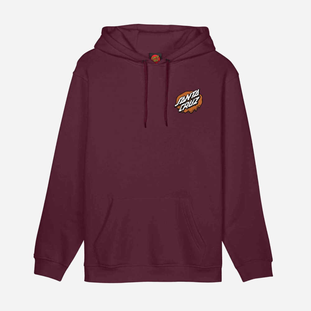 Santa Cruz Slime Scream Hoodie - Dark Cherry