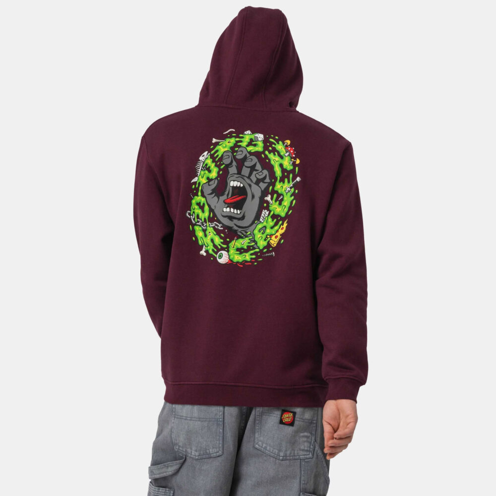 Santa Cruz Slime Scream Hoodie - Dark Cherry