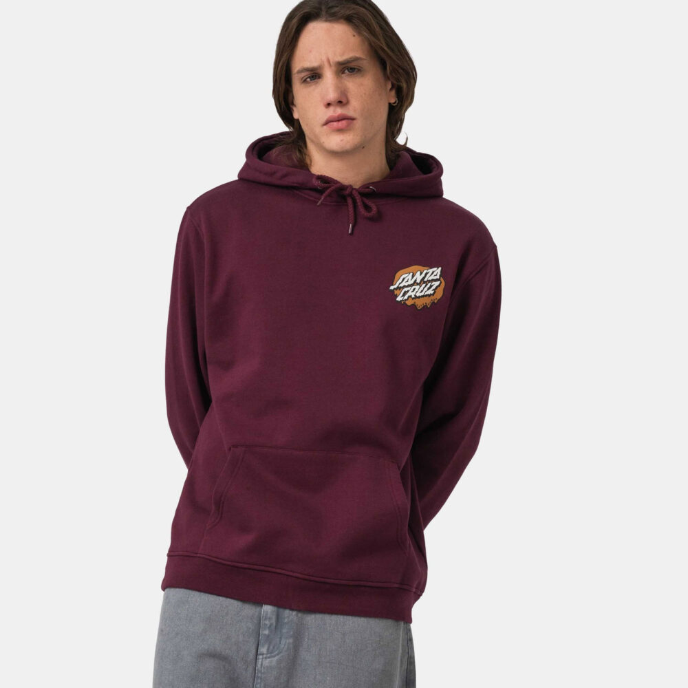 Santa Cruz Slime Scream Hoodie - Dark Cherry