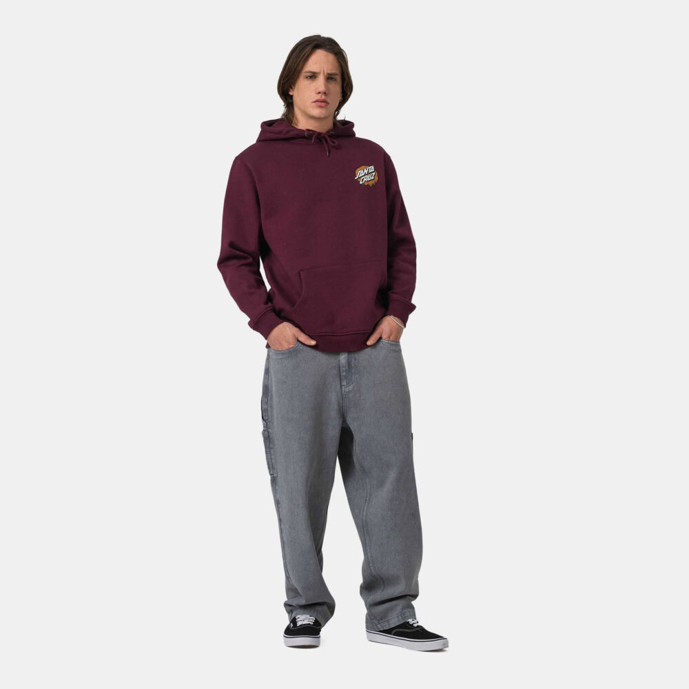 Santa Cruz Slime Scream Hoodie - Dark Cherry