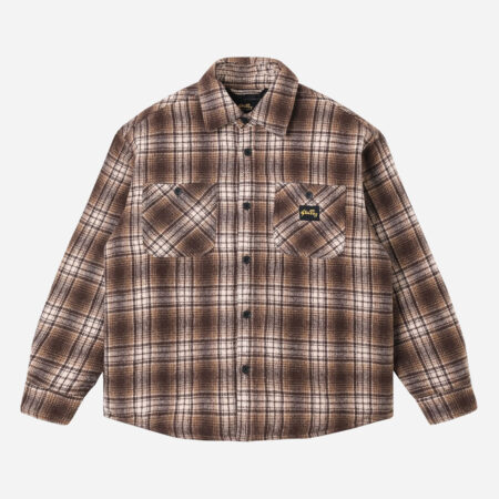 Stan Ray Quilted Plaid Overshirt - Brown Stan Ray Quilted Plaid Overshirt - Brown