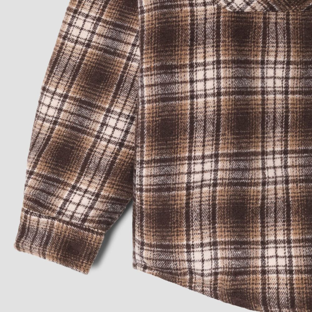 Stan Ray Quilted Plaid Overshirt - Brown