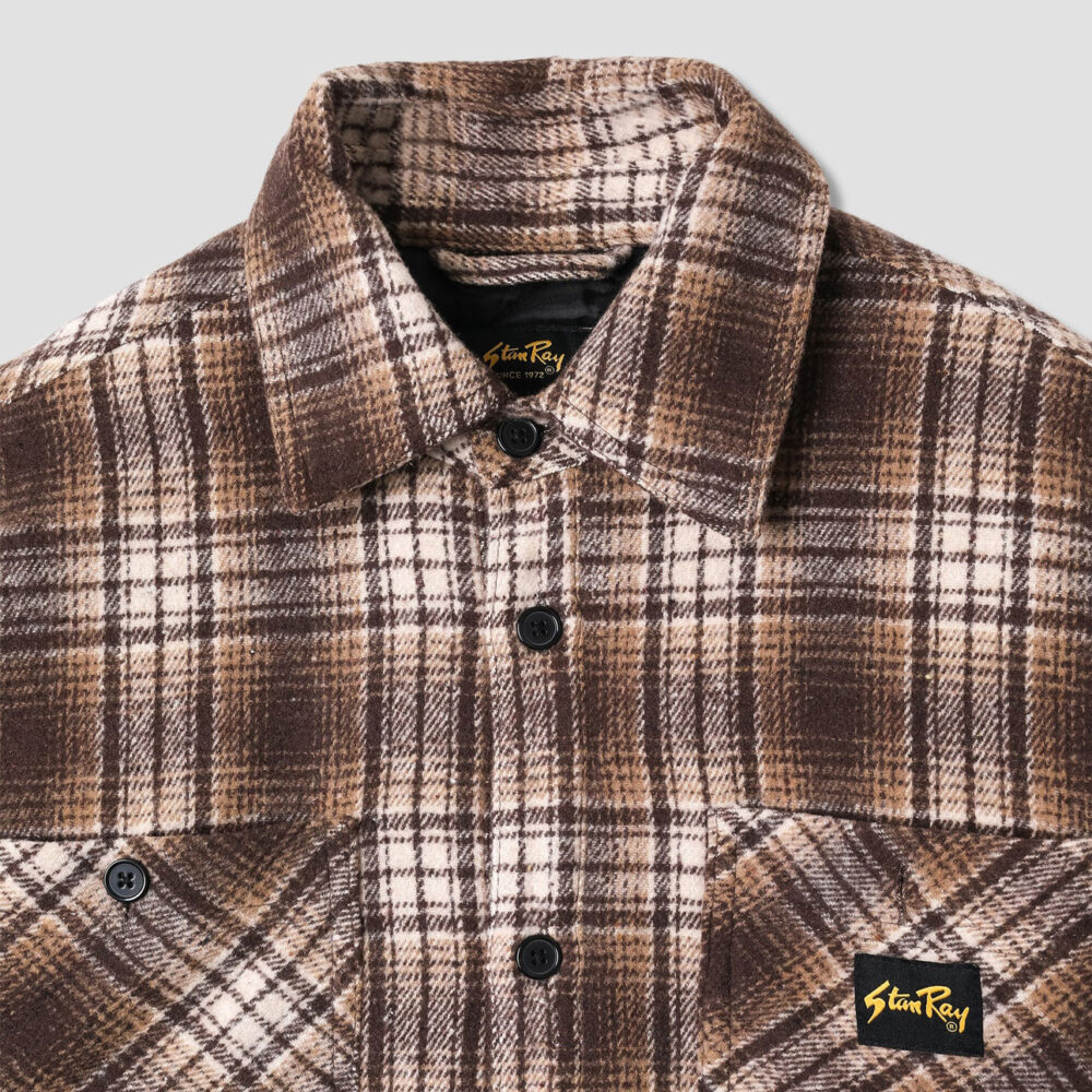 Stan Ray Quilted Plaid Overshirt - Brown Stan Ray Quilted Plaid Overshirt - Brown