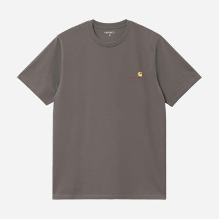 Carhartt WIP American Script Tee - Porphyry Carhartt WIP American Script Tee - Porphyry
