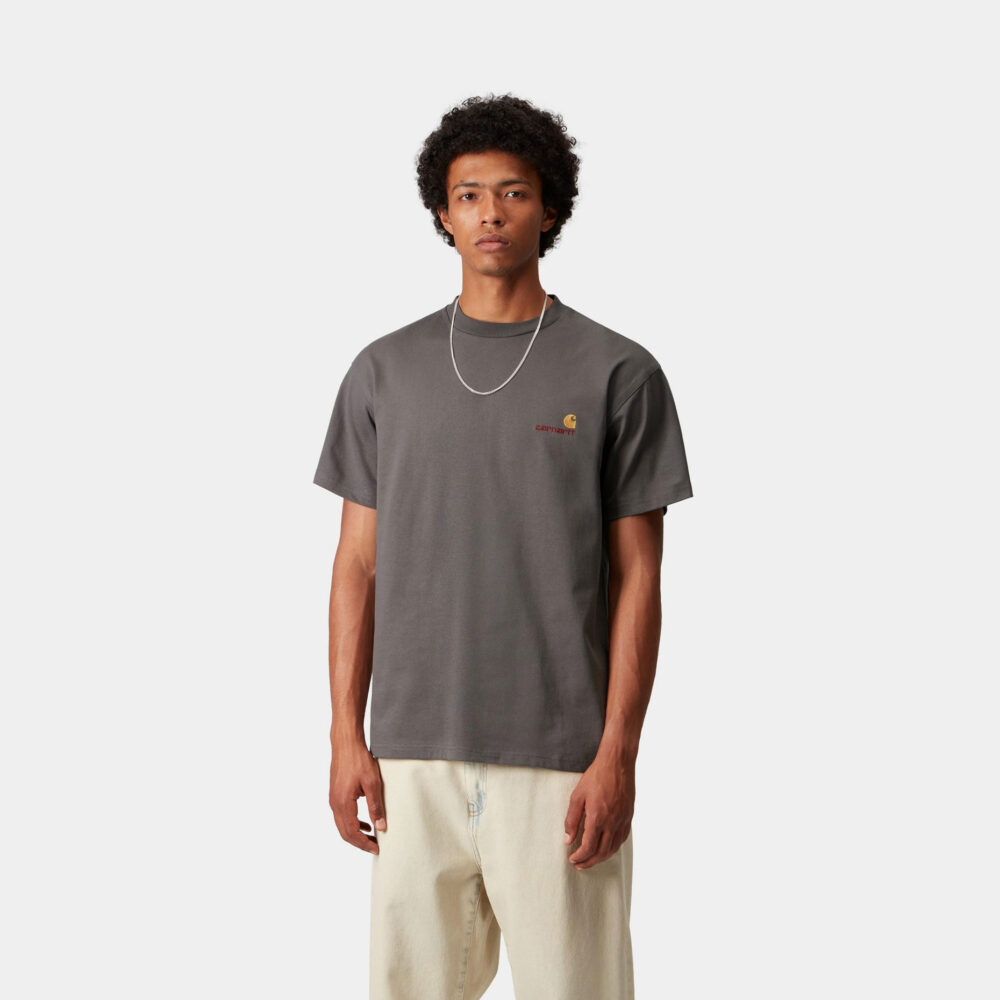 Carhartt WIP American Script Tee - Porphyry
