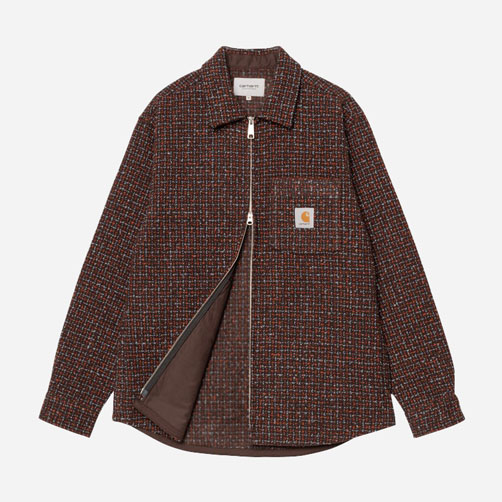 Carhartt WIP Bellamy Check Shirt Jac - Tobacco