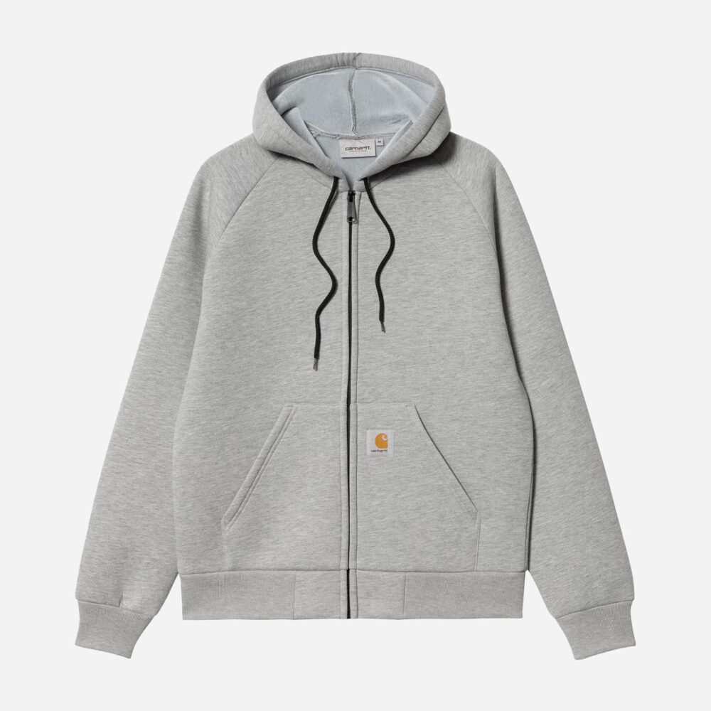 Carhartt WIP Car-Lux Hooded Jacket - Grey Heather/Grey Carhartt WIP Car-Lux Hooded Jacket - Grey Heather/Grey