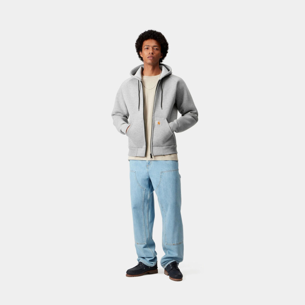 Carhartt WIP Car-Lux Hooded Jacket - Grey Heather/Grey