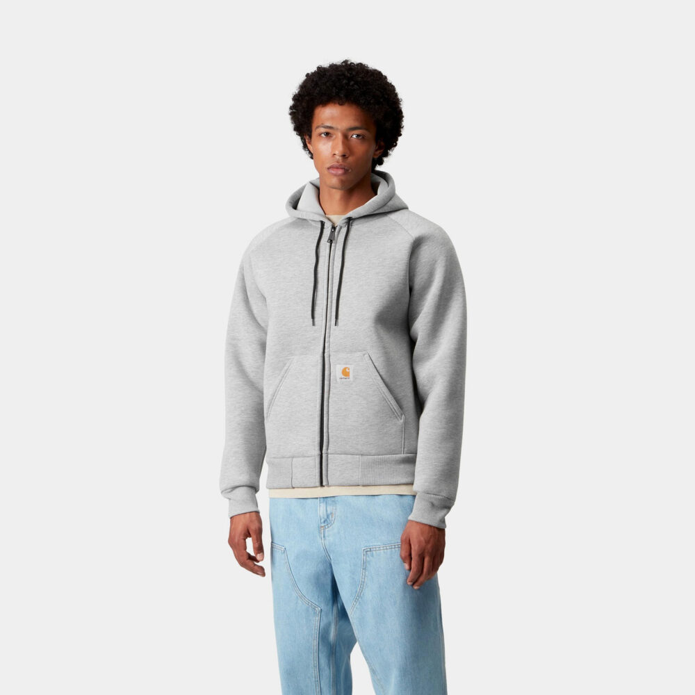 Carhartt WIP Car-Lux Hooded Jacket - Grey Heather/Grey Carhartt WIP Car-Lux Hooded Jacket - Grey Heather/Grey