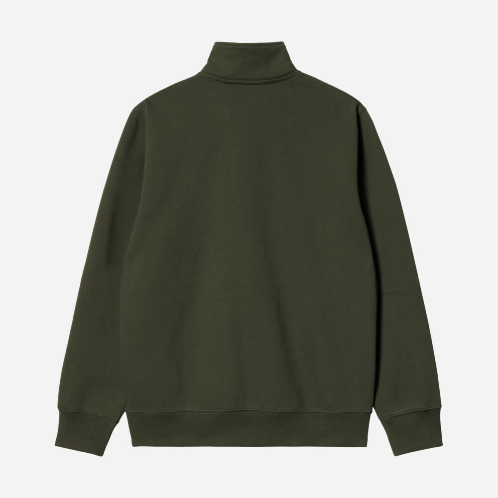Carhartt WIP Chase Neck Zip Sweat - Olive/Gold