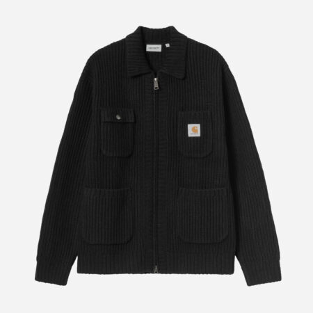 Carhartt WIP Chore Knit Jacket - Black Carhartt WIP Chore Knit Jacket - Black