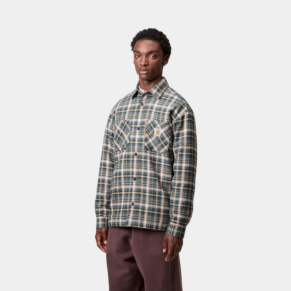 Carhartt WIP Cronyn Check Shirt Jac - Dark Navy
