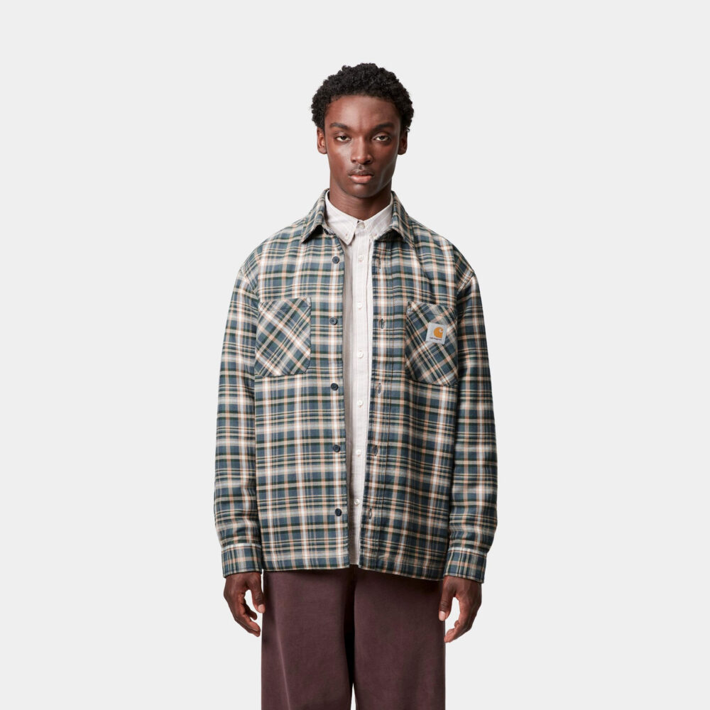 Carhartt WIP Cronyn Check Shirt Jac - Dark Navy