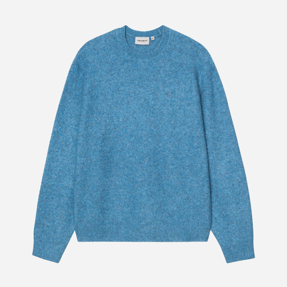 Carhartt WIP Curtis Knitted Sweater - Tangled Angelite