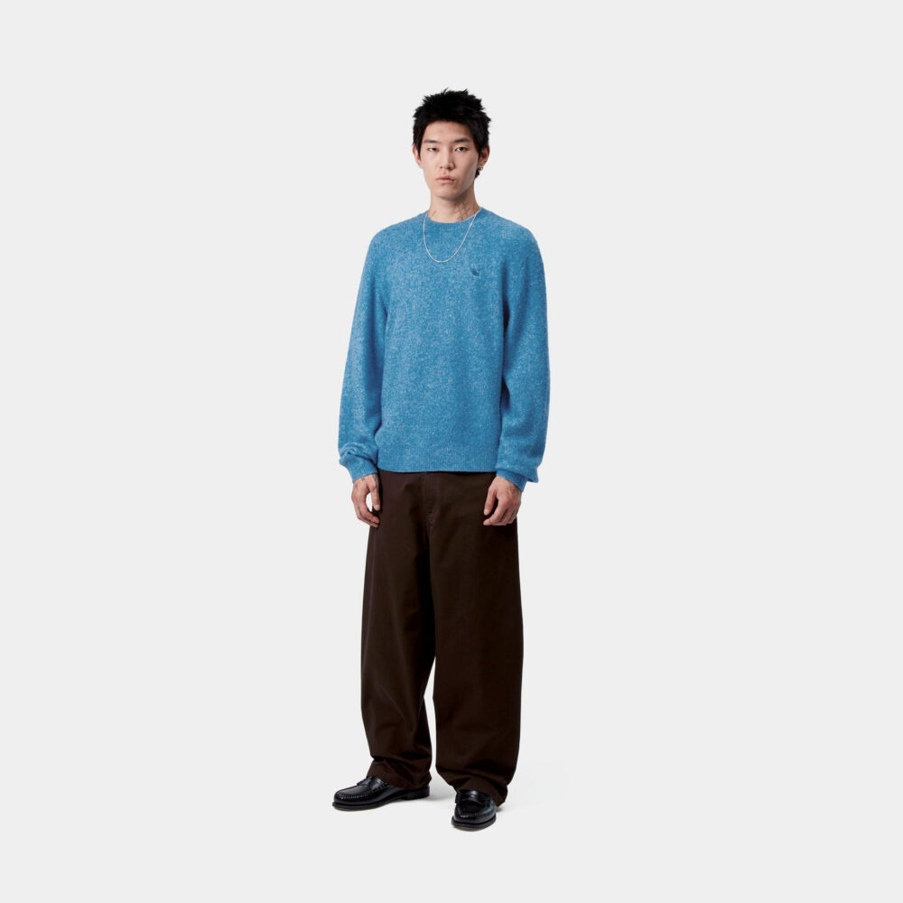 Carhartt WIP Curtis Knitted Sweater - Tangled Angelite