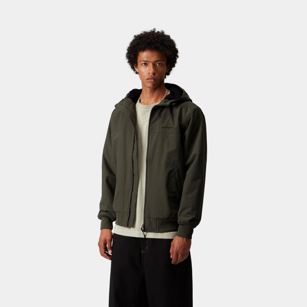 Carhartt WIP Hooded Sail Jacket - Cypress/Black