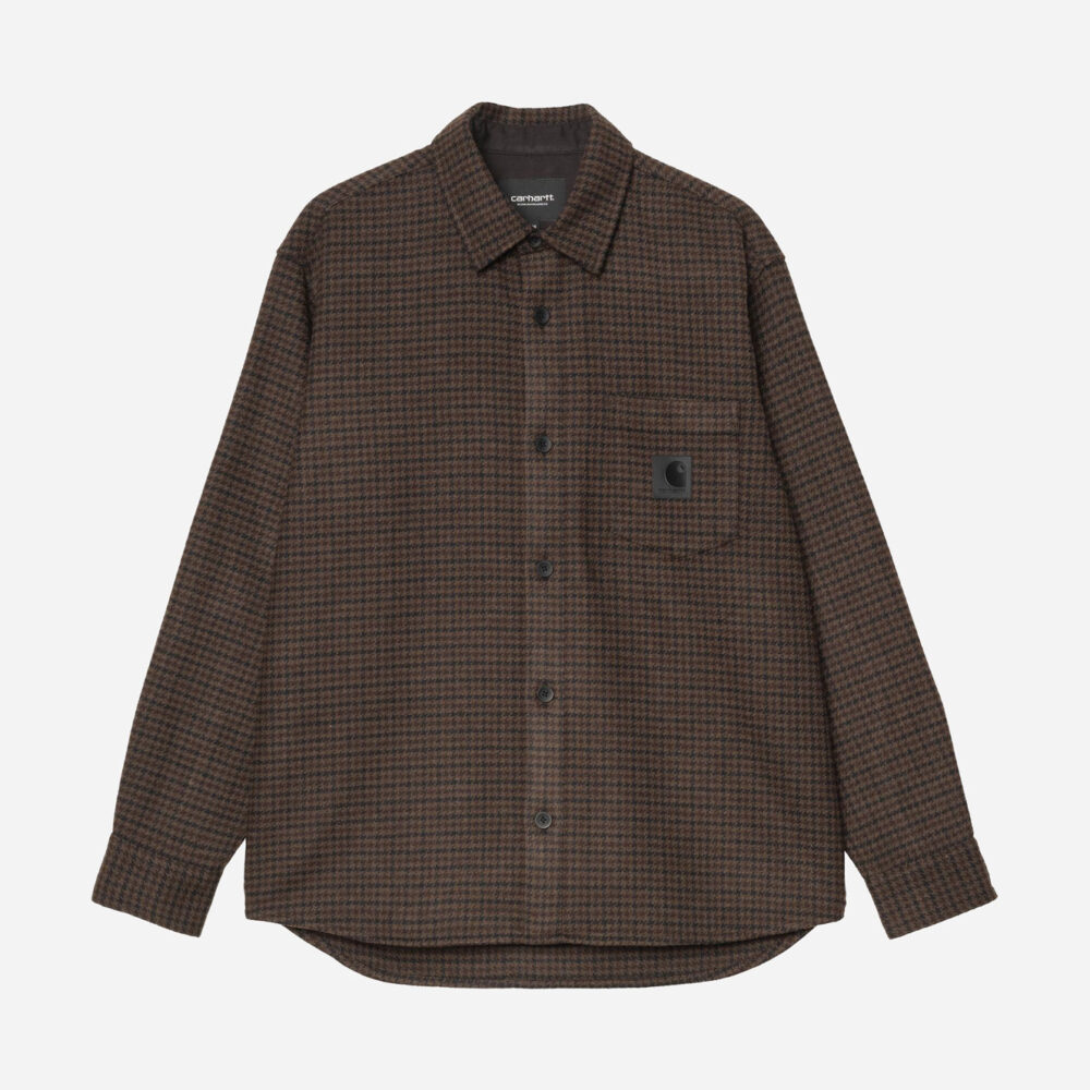 Carhartt WIP Long Sleeve Lowis Houndstooth Shirt - Vitola Heather