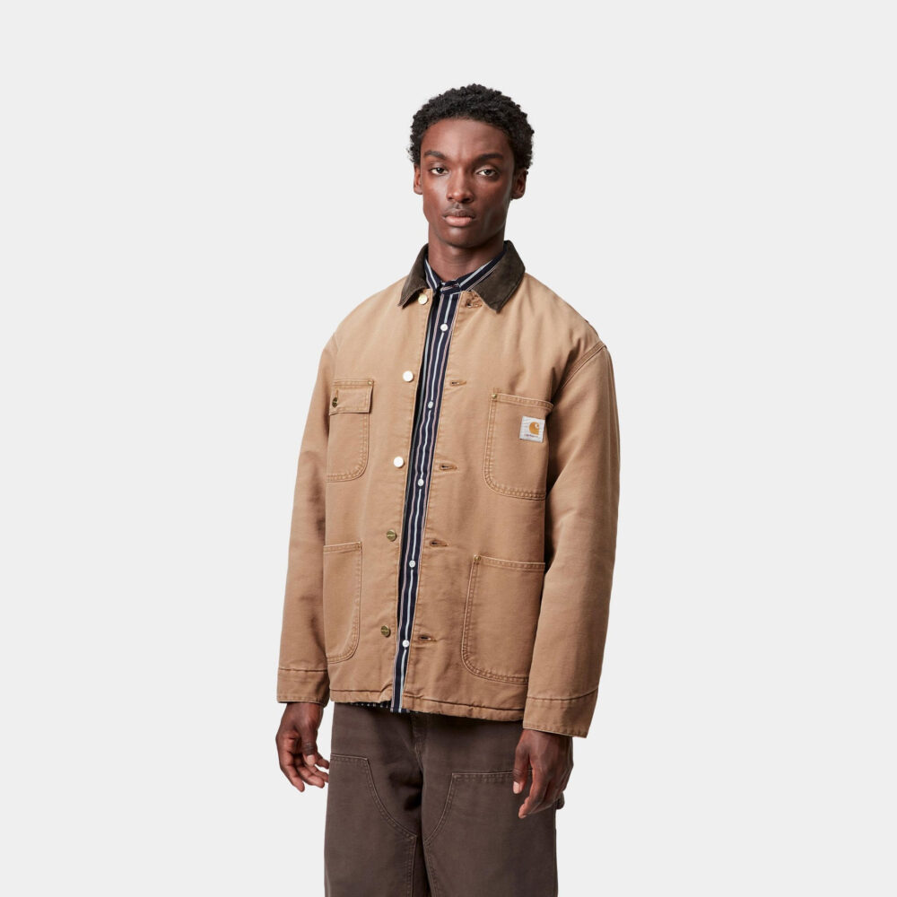 Carhartt WIP OG Chore Coat - Hamilton Brown/Tobacco Stone Canvas Carhartt WIP OG Chore Coat - Hamilton Brown/Tobacco Stone Canvas