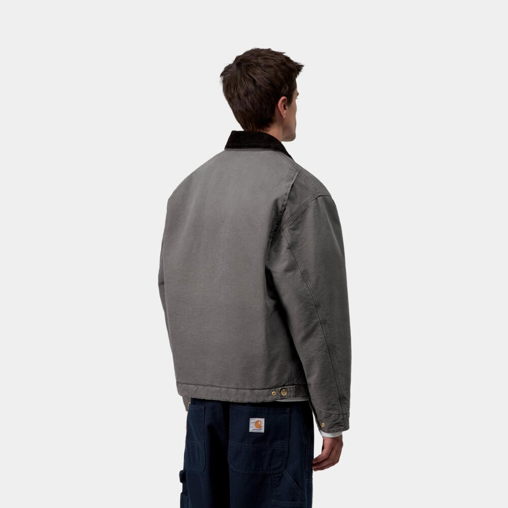Carhartt WIP OG Detroit Jacket - Graphite/Black Stone Canvas