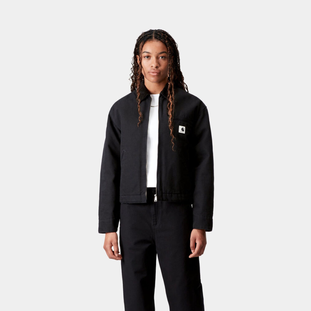 Carhartt WIP Women's OG Detroit Jacket - Black/Black Rinsed