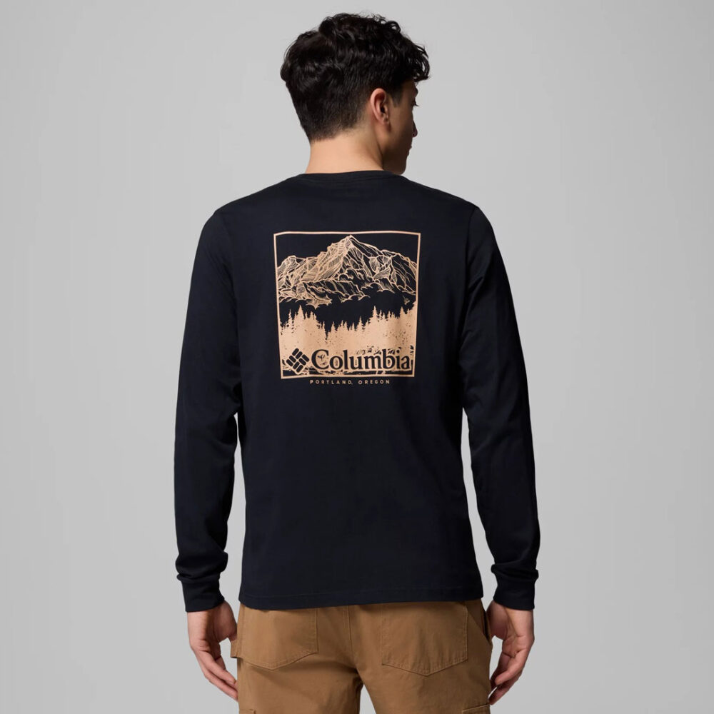 Columbia CSC Seasonal Logo Long Sleeve Tee - Black/Meadowland