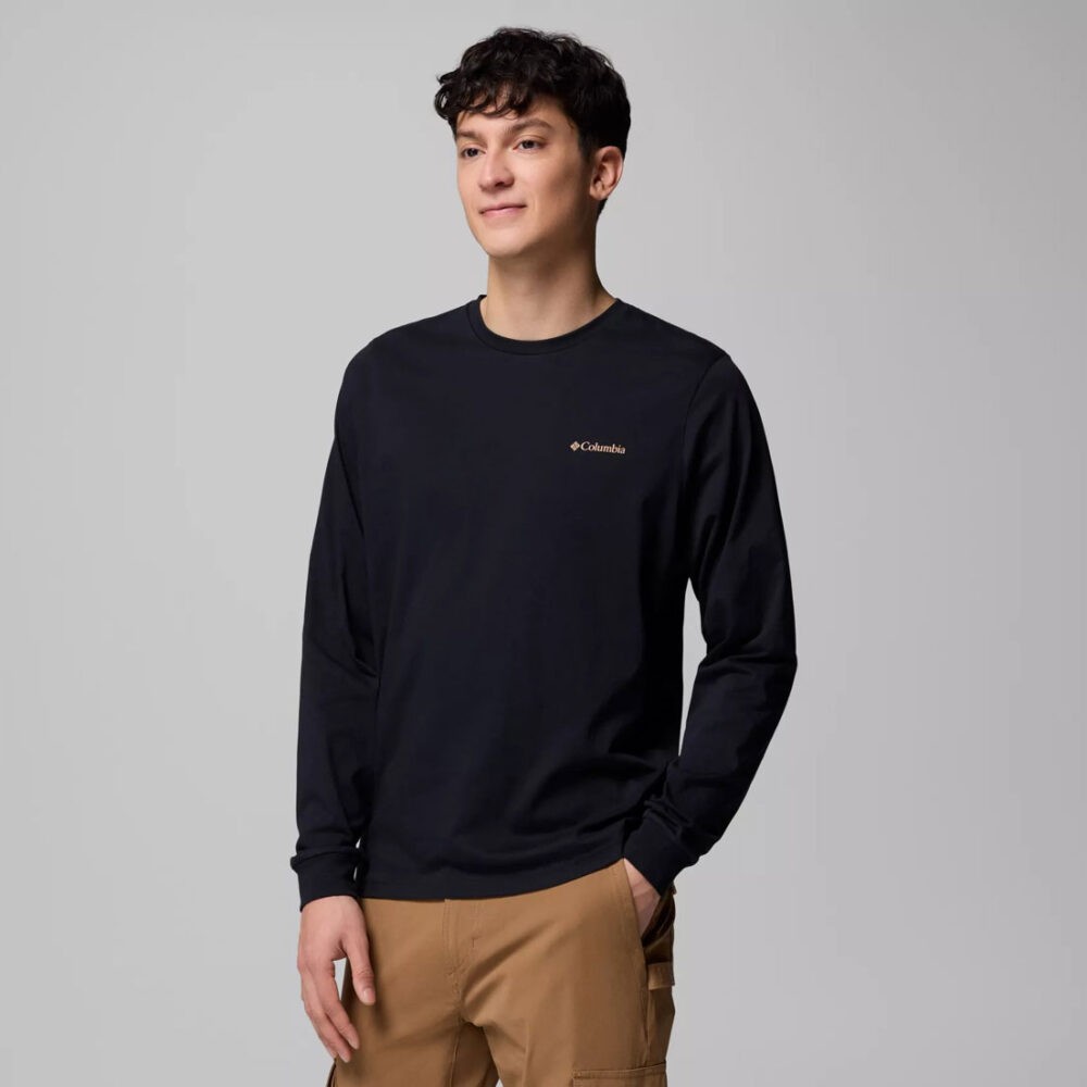 Columbia CSC Seasonal Logo Long Sleeve Tee - Black/Meadowland