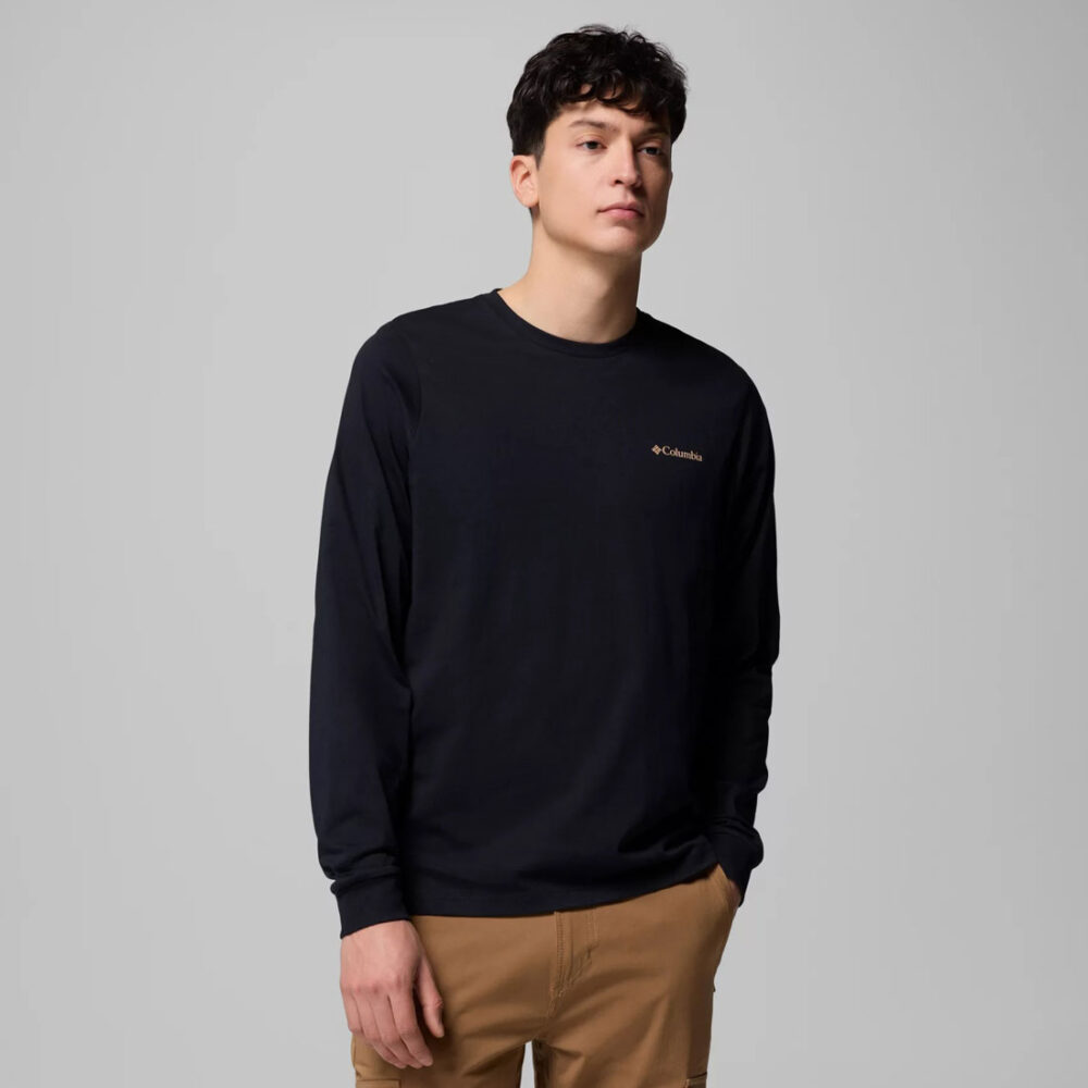 Columbia CSC Seasonal Logo Long Sleeve Tee - Black/Meadowland
