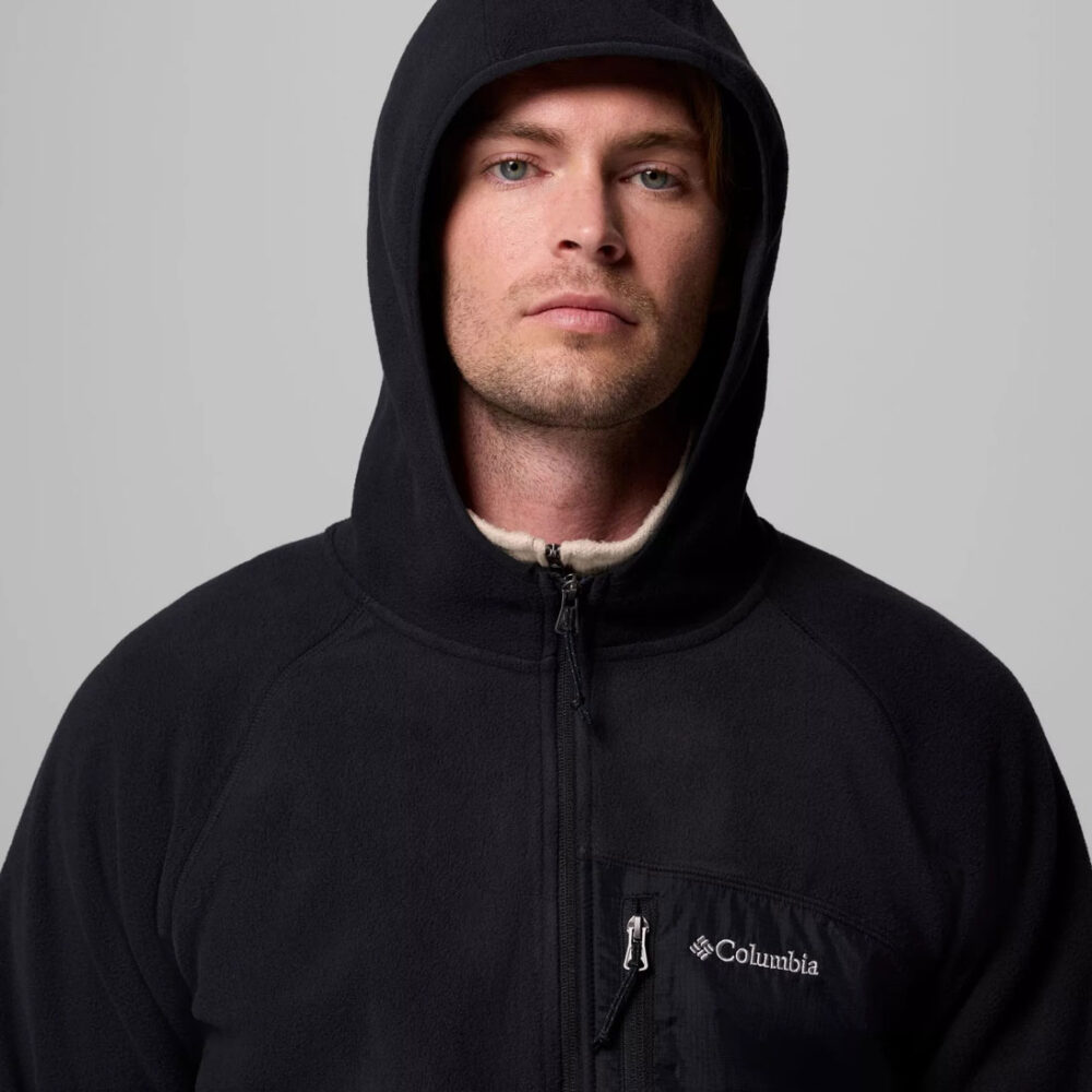 Columbia Fast Trek Overlay Full Zip Hooded Fleece - Black