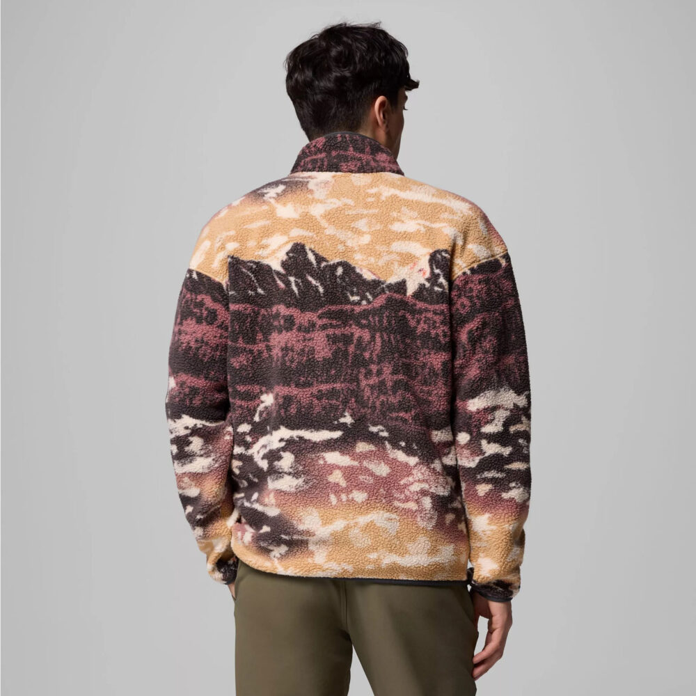 Columbia Helvetia II Printed Half Snap Fleece - Camel/Brown Sisters