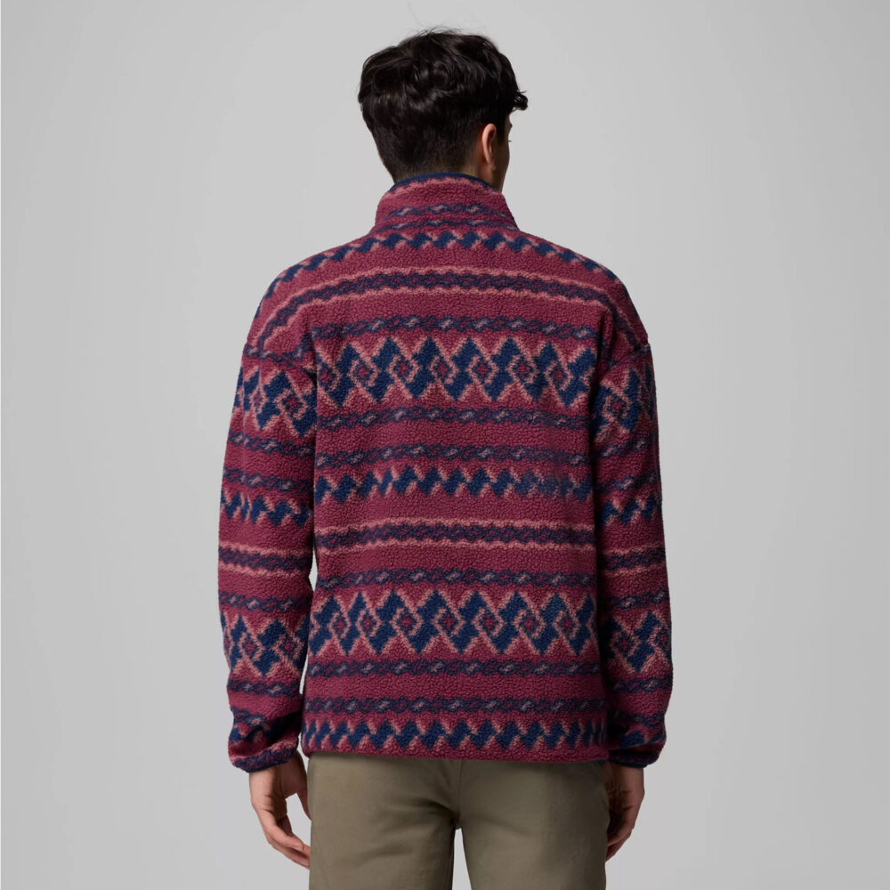 Columbia Helvetia II Printed Half Snap Fleece - Rich Wine/KnitKnot Columbia Helvetia II Printed Half Snap Fleece - Rich Wine/KnitKnot