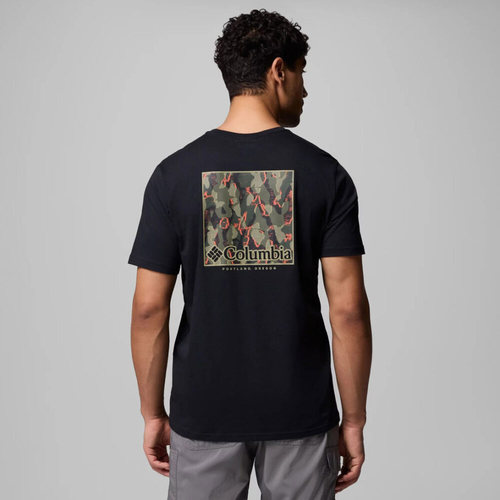 Columbia North Cascade Short Sleeve Tee - Black/Framed Treebark Columbia North Cascade Short Sleeve Tee - Black/Framed Treebark