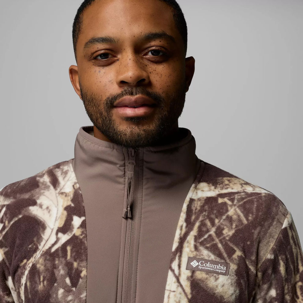 Columbia Sequoia Grove Printed Full Zip Fleece - Iron Timberwolf Columbia Sequoia Grove Printed Full Zip Fleece - Iron Timberwolf