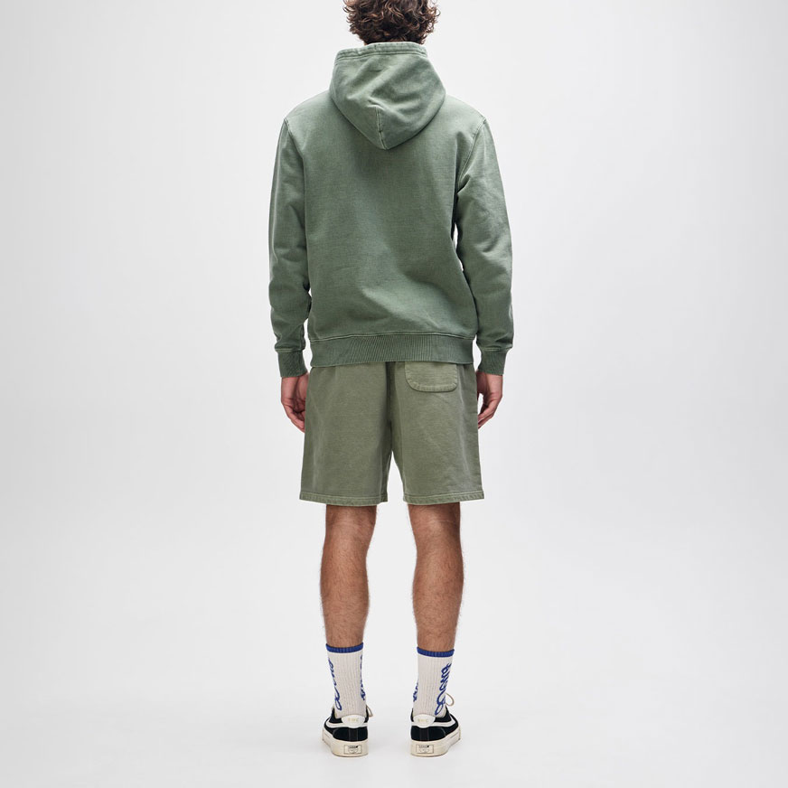 Deus Shield Garment Dyed Hoodie - Cypress Green