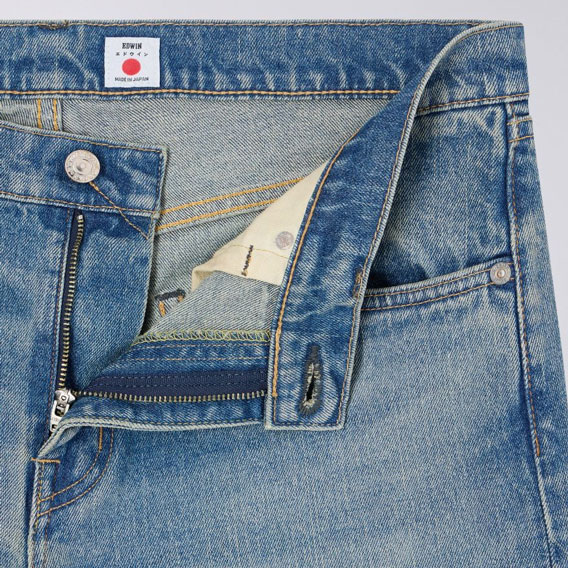 Edwin Kaihara Pure Indigo Stretch 13oz Regular Taper Fit Jean - Blue Light Used