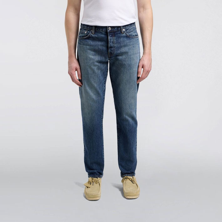Edwin Kurabo Red Selvage 14oz Regular Taper Fit Jean - Blue Dark Used Edwin Kurabo Red Selvage 14oz Regular Taper Fit Jean - Blue Dark Used