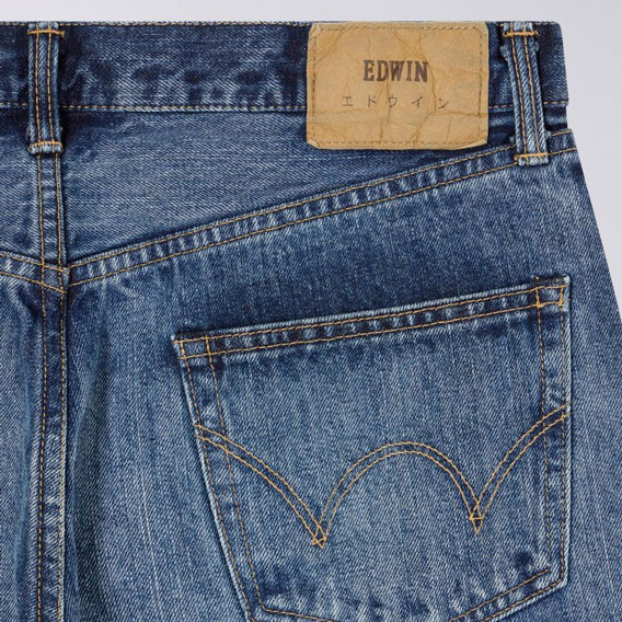 Edwin Kurabo Red Selvage 14oz Regular Taper Fit Jean - Blue Dark Used Edwin Kurabo Red Selvage 14oz Regular Taper Fit Jean - Blue Dark Used