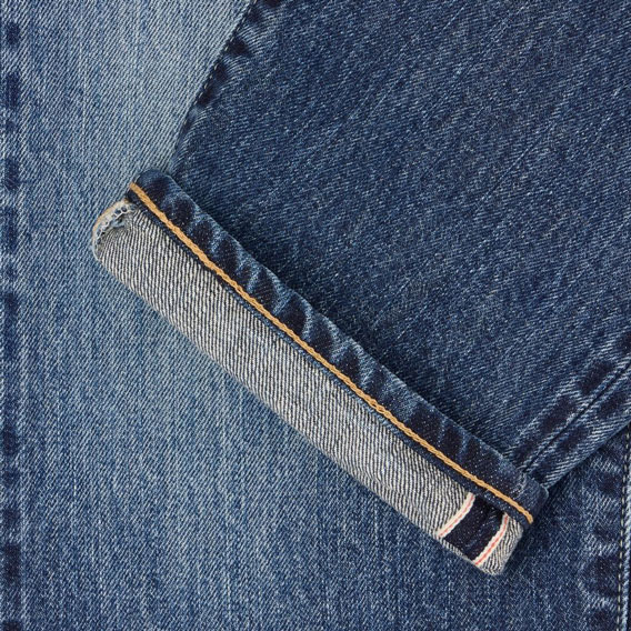 Edwin Kurabo Red Selvage 14oz Regular Taper Fit Jean - Blue Dark Used Edwin Kurabo Red Selvage 14oz Regular Taper Fit Jean - Blue Dark Used