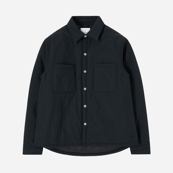 Edwin Sphere Padded Long Sleeve Overshirt - Black