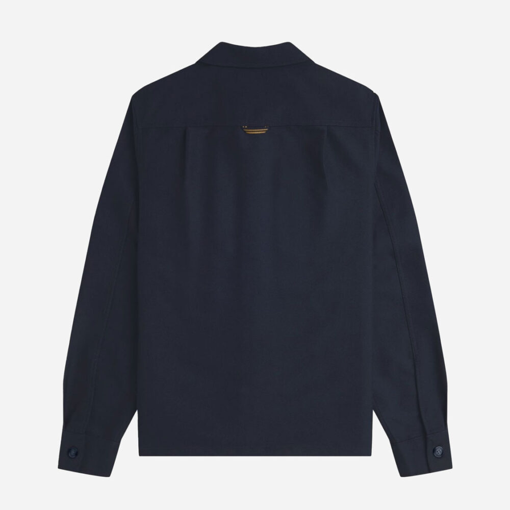 Fred Perry Brushed Twill Overshirt - Navy