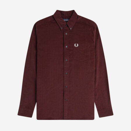 Fred Perry Needle Cord Shirt - Oxblood Fred Perry Needle Cord Shirt - Oxblood