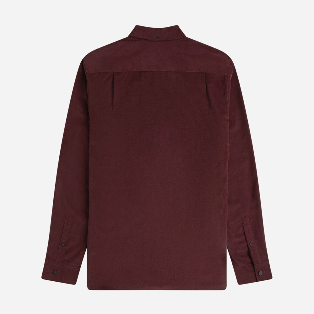 Fred Perry Needle Cord Shirt - Oxblood
